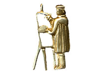 il pittore d'oro simbolo di roberto cau