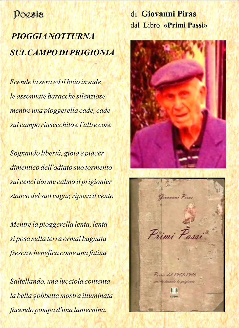 Poesia Giovanni Piras