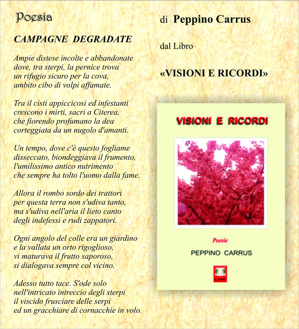Poesia Peppino Carrus