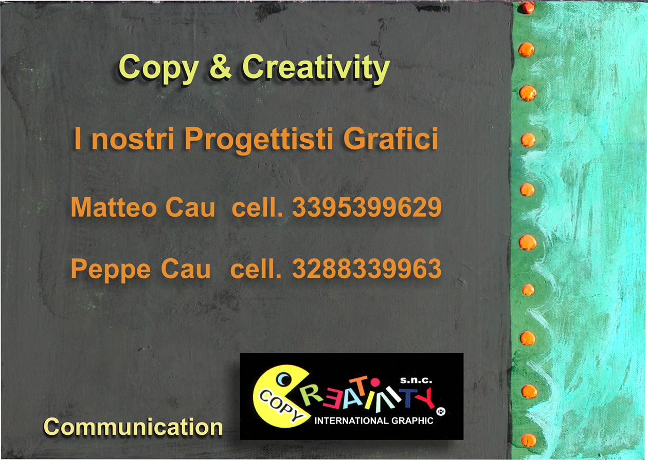 PROGETTISTI GRAFICI  Copy & Creativity