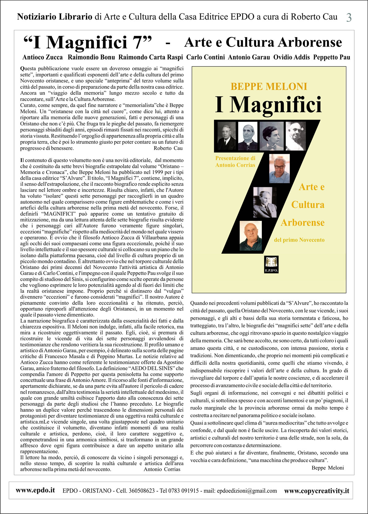 Notiziario Librairio EPDO - Beppe Meloni